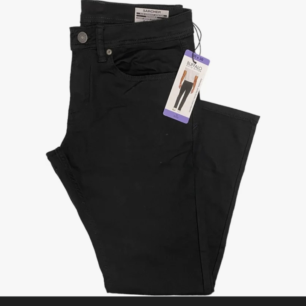 Buffalo men's  Slim Straight Stretch  40 X 30